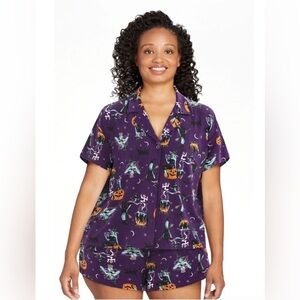 Spooky Purple Halloween Pajama Set